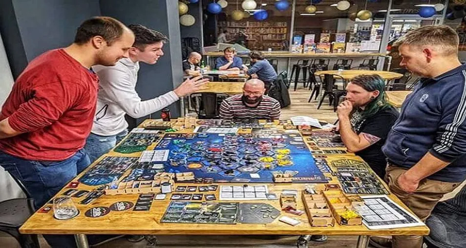 Board game cafe interior